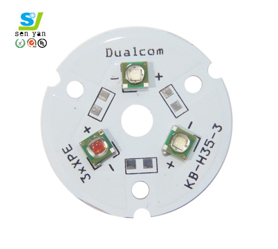 Custom Aluminum Printed Circuit Board LED Light PCB Thermal Conductivity 1.0W/M-K
