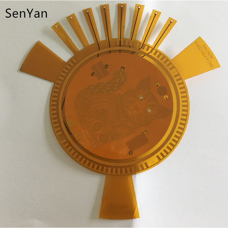 Custom 0.13mm Double Layers FPC Circuit Board With Immersion Gold OSP Surface Finishing